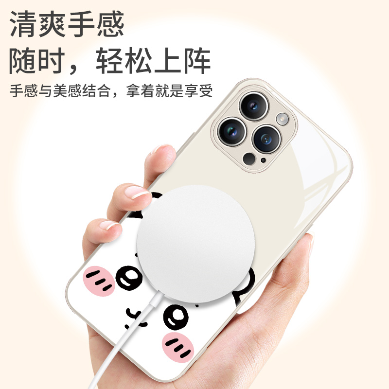 chiikawa磁吸适用苹果17手机壳16iphone15promax乌萨奇14plus小八13吉伊卡哇12新款11小米15华为pura80mate70 - 图1