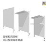 Poor beauty table hole plate rack without punching, formaldehyde-free