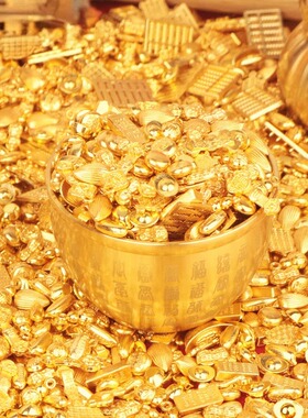 创意迷你仿真合金吉祥物聚宝盆