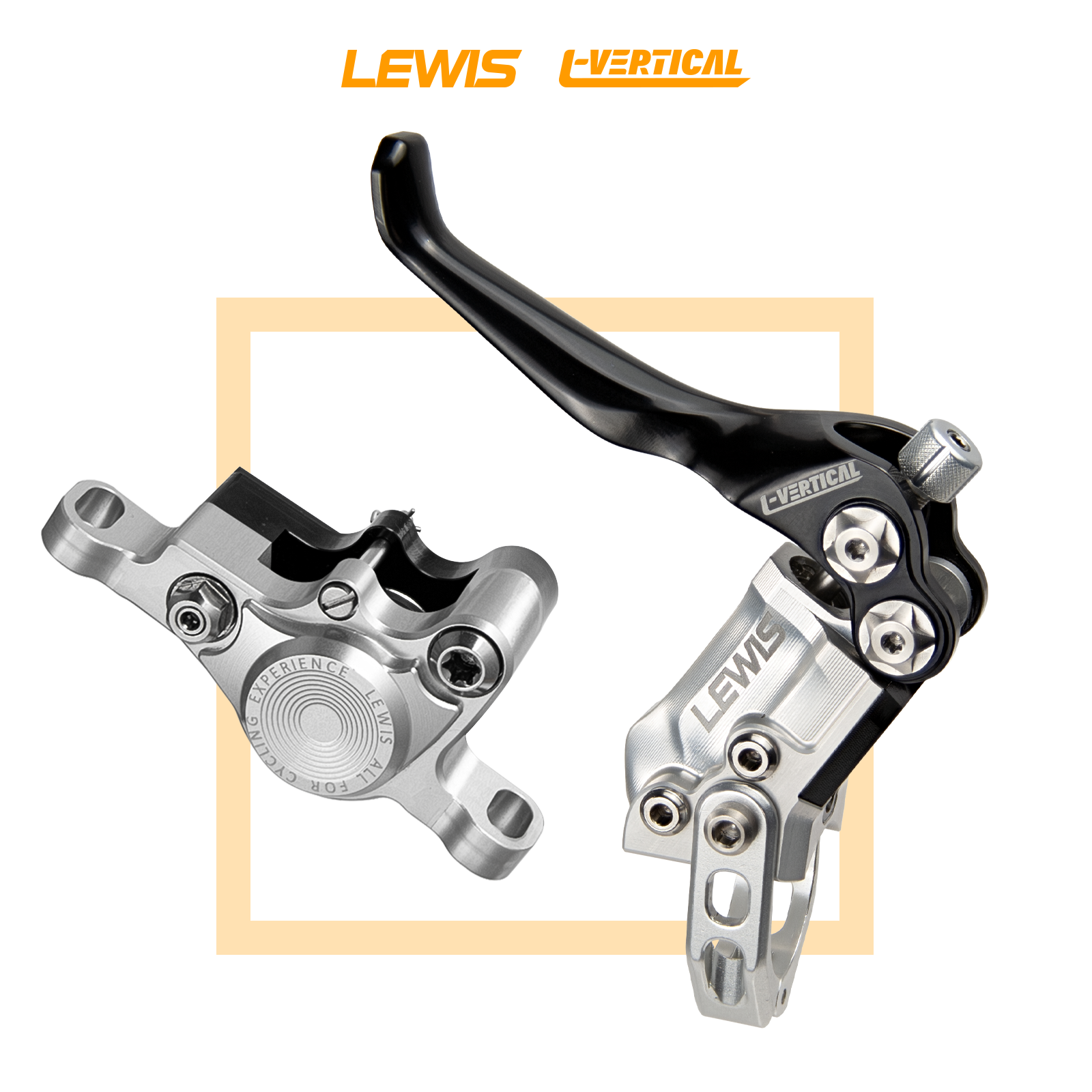 Lewis LV2 L-vertical竞赛级轻量化立缸双活塞刹车 xc街攀速降-图1