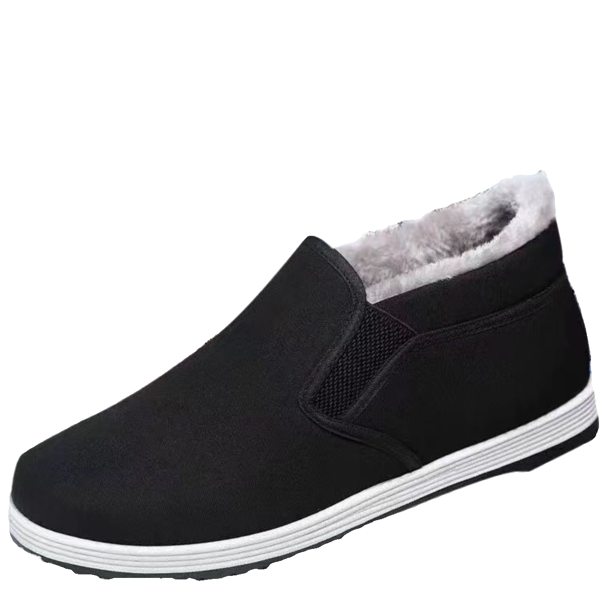 冬季加绒加厚老北京布鞋男棉鞋保暖防滑布鞋工作一脚蹬懒人棉布鞋,淘宝优惠券,粉丝福利购,淘宝优惠卷