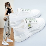 Универсальная летняя дышащая тонкая белая обувь на платформе, 2021 года