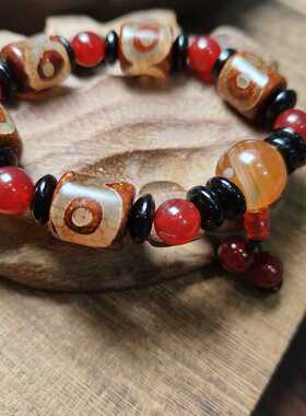 三眼天珠玛瑙玉髓民族风