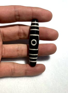 情侣款玛瑙玉髓三眼天珠