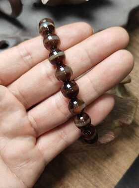 男女款虎眼石天然红串珠