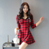 Đầm dài tay nữ gợi cảm 2019 mới thon gọn phiên bản Hàn Quốc của chiếc đầm ngắn cổ chữ V tự cắt ngắn - váy đầm đầm trắng váy đầm