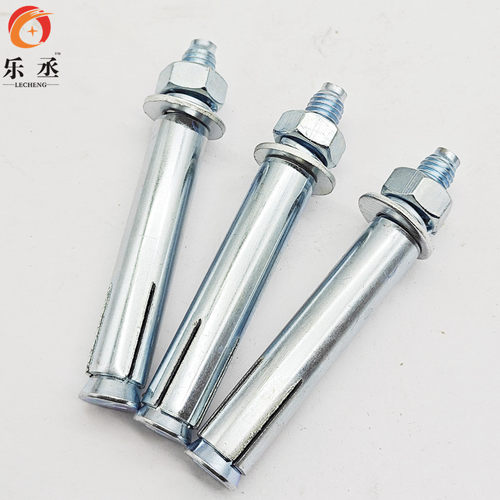 整盒 镀锌加长超长金属铁膨胀螺丝大全拉爆M6M8M10M12M16M20mm - 图1