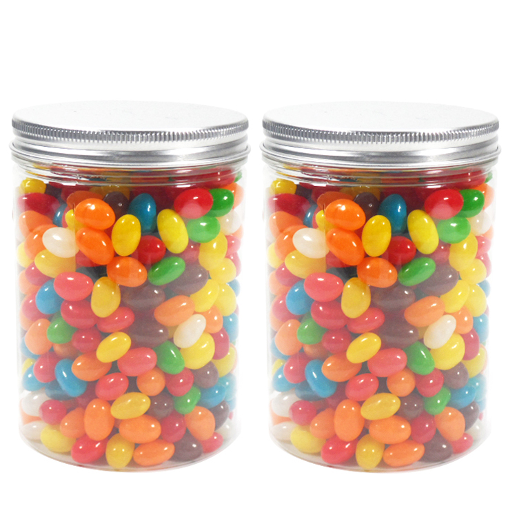 吉利豆糖果400g/瓶七彩豆彩虹糖啫喱糖水果味软糖烘焙糖果零食 - 图3