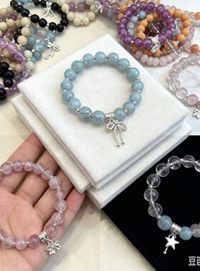 500条琉璃手链女吊坠小众手串高级氛围感饰品批发爆款地摊小商品