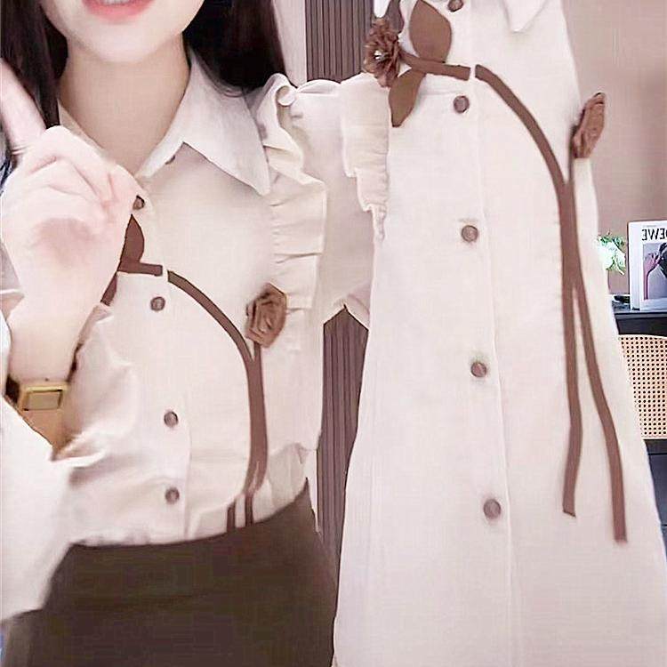 高档2025秋冬季新款宽松大码加孕港味立体花朵设计感洋气复古上衣,淘宝优惠券,粉丝福利购,淘宝优惠卷