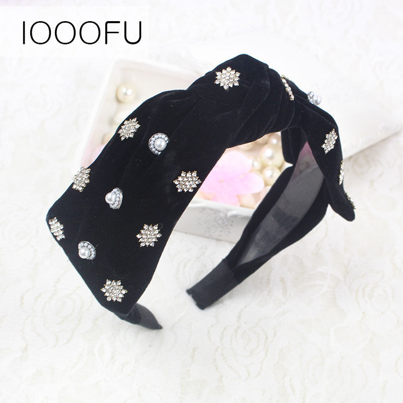 宽边六边形雪花装饰防滑闪闪头箍 旺千福发饰