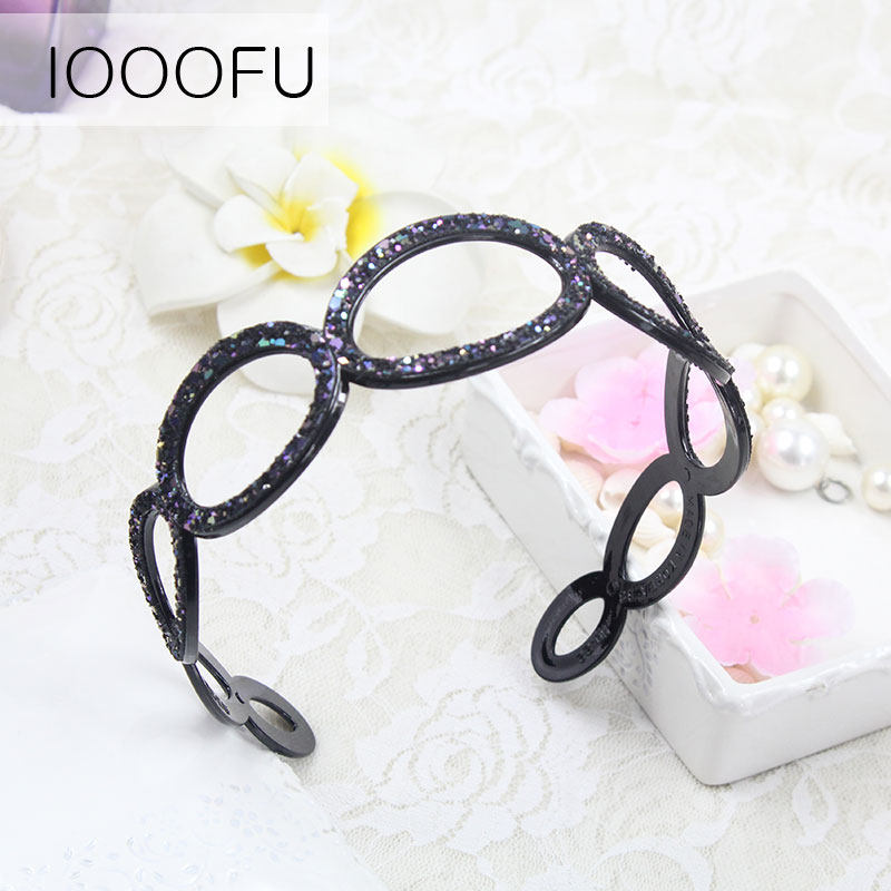 防滑带齿压发韩国弧形镂空碎发箍 旺千福发饰