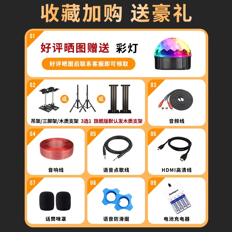 Germany's Voice of Berlin home ktv audio set high-quality professional k brother karaoke machine karaoke full set of speakers