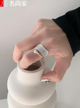 甜美精致交叉戒指女几何简约时尚