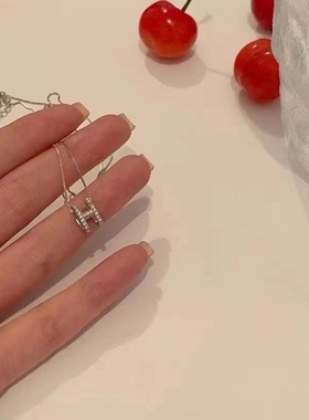 名尚家小众设计感H字母项链女