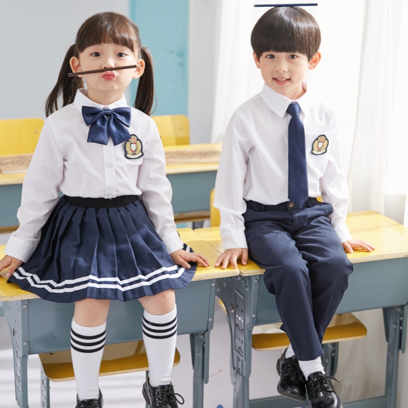 六一儿童合唱演出服朗诵表演幼儿园园服毕业照班服夏装小学生校服 - 图0