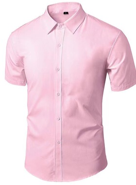 Men's Short-Sleeve Casual Business Formal Wear男短袖休闲商务