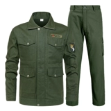 Летний тонкий мужской хлопковый дышащий комплект для работы, защита от ожогов