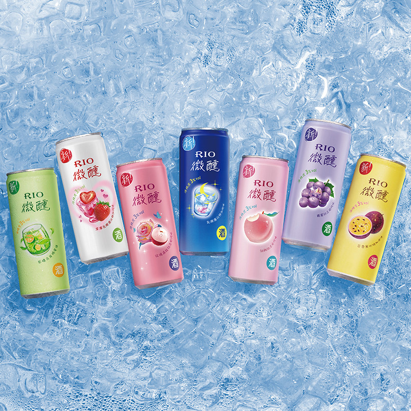 新品RIO锐澳预调鸡尾酒低度微醺330ml*4罐柚子酒果酒女士酒甜酒