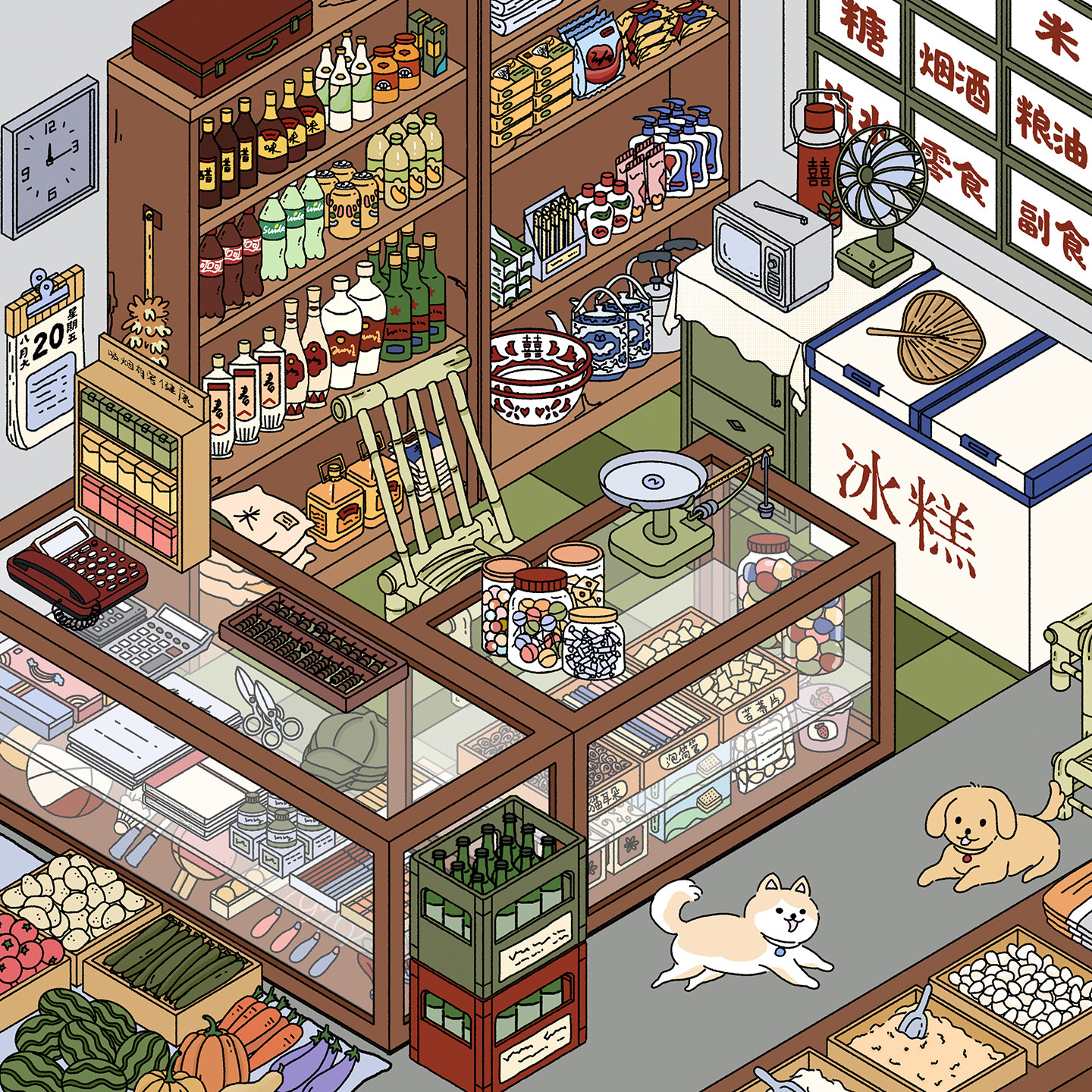 【送金羽夹】时光杂货铺造景贴纸花馒馒文创1.0怀旧系列特油工艺大号高难度微缩场景3D立体小屋贴画手帐玩具,淘宝优惠券,粉丝福利购,淘宝优惠卷