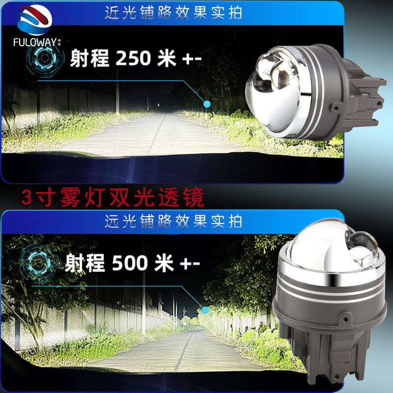 适用本田思域飞度凌派哥竞瑞CRV皓影冠道雾灯改装LED激光双光透镜,淘宝优惠券,粉丝福利购,淘宝优惠卷