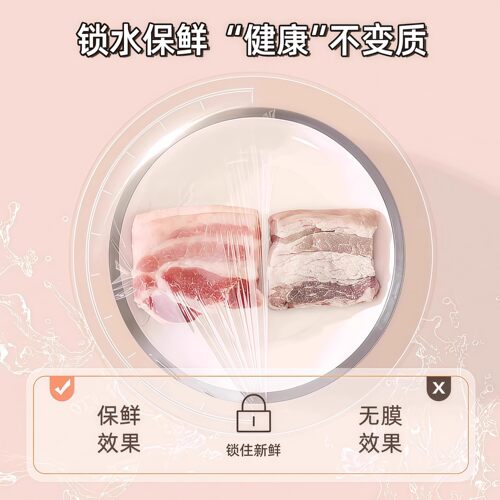 厨房滑刀式保鲜膜带切割器家用食品级保鲜膜套盒装大卷加厚免手撕 - 图2