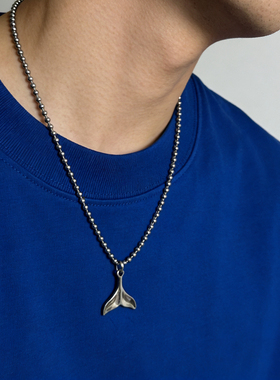 男生项链夏季男生穿搭配饰海洋元素吊坠钛钢项链送男生礼物文艺风