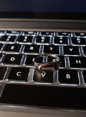 志明与春娇同款戒指男女潮钛钢指环原创表白crush暗恋食指戒尾戒