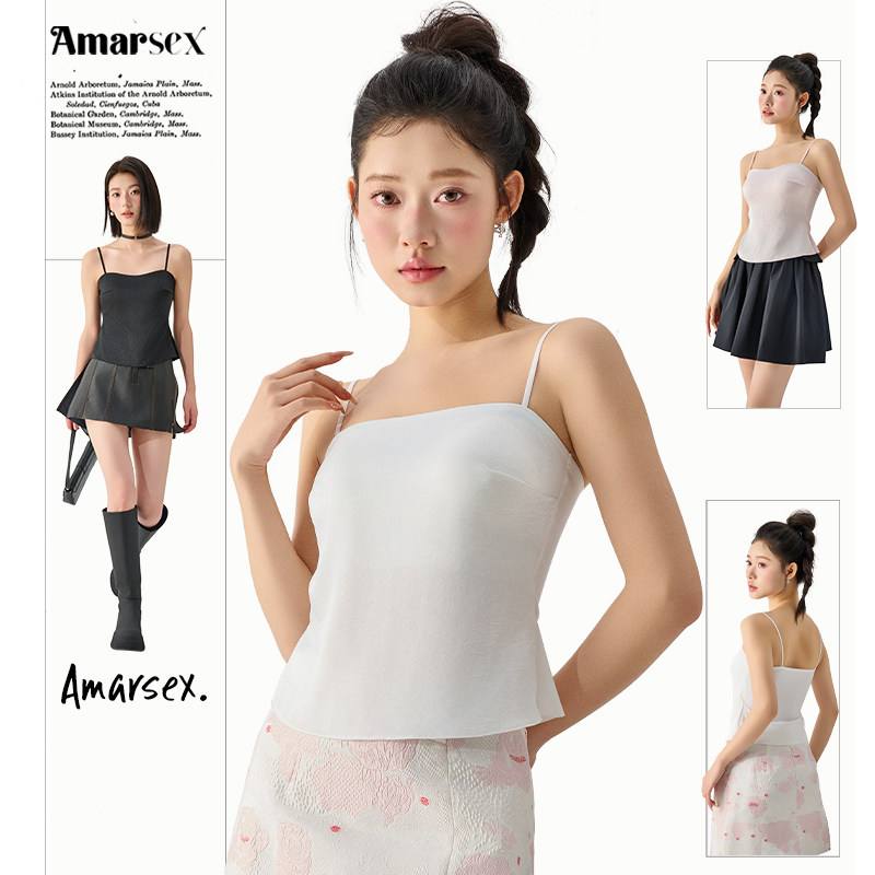 艾梦忆思新中式国风吊带背心女蕾丝拼接胸垫一体性感内搭外穿美背,淘宝优惠券,粉丝福利购,淘宝优惠卷