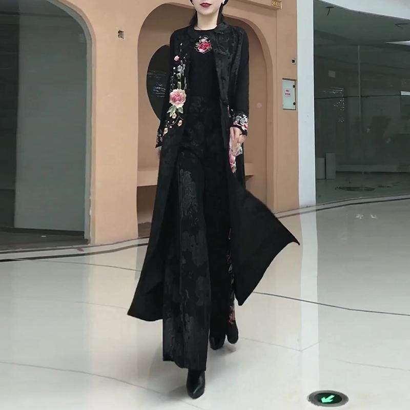 2025年秋季新款新中式过膝长款马甲民族风刺绣马夹坎肩风衣外套女,淘宝优惠券,粉丝福利购,淘宝优惠卷