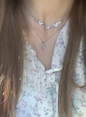 BrandyMelville正品国内代购bm小玫瑰花项链吊坠复古ins风网红款