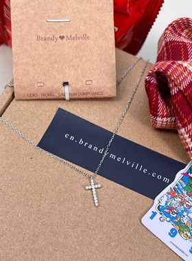 百搭十字架超大号新款镶钻腰链