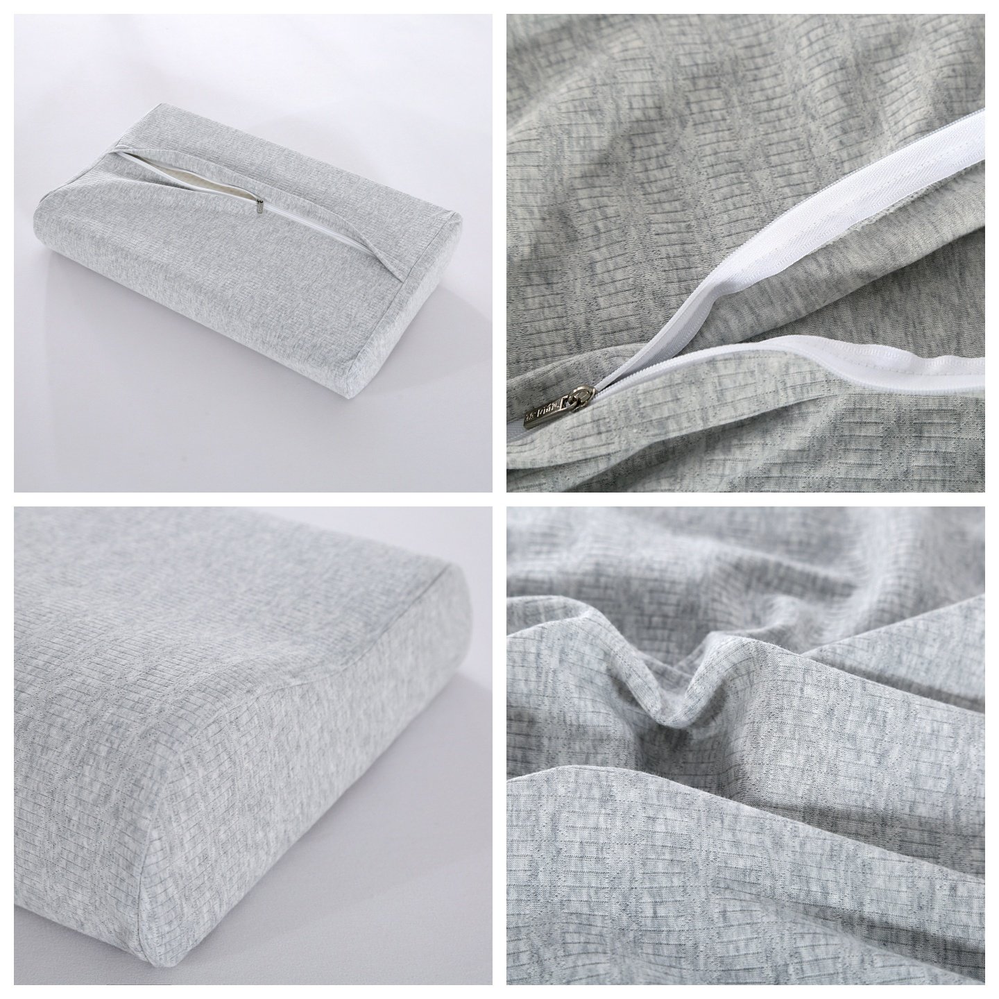 a类纯色提花针织棉乳胶枕套603555成单人波浪型100全棉记忆枕套,淘宝优惠券,粉丝福利购,淘宝优惠卷