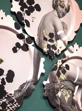 法国雕像创意摆件礼品托盘