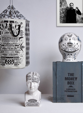 意大利陶瓷陶瓷人体头像礼品摆件