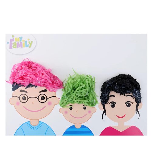母亲节礼物手工diy创意给妈妈设计发型儿童制作材料幼儿园送妈妈 - 图2