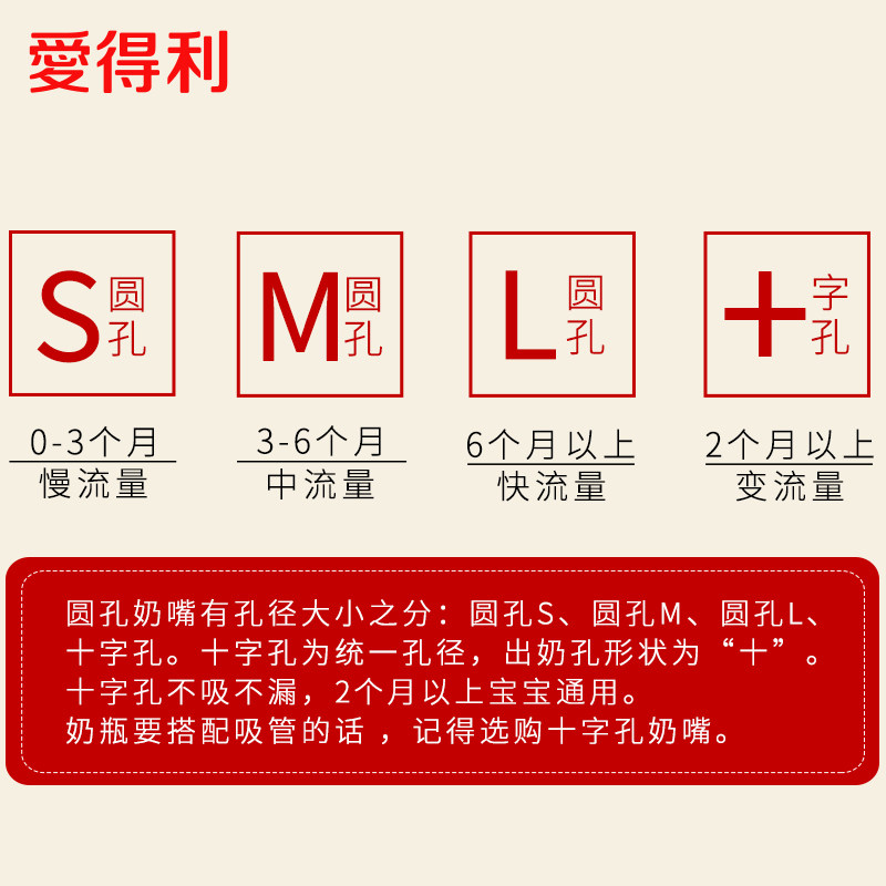 爱得利标准口径宝宝母乳仿真号奶嘴 爱得利爱贝隆奶嘴/安抚奶嘴