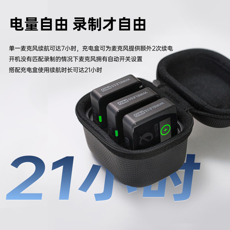 RODE罗德Wireless Pro无线领夹麦克风手机相机直播收音话筒小蜜蜂-图2