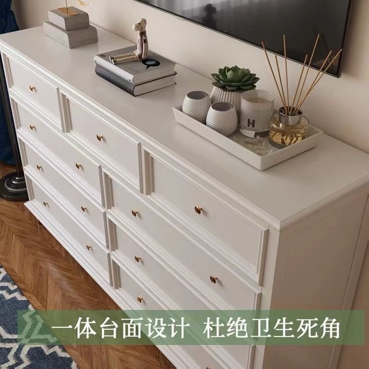 橡木简约斗柜卧室床前柜美式复古柜子家用置物柜多层抽屉收纳柜,淘宝优惠券,粉丝福利购,淘宝优惠卷