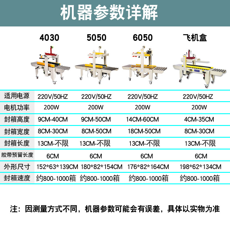 鼎兴厂家直销FXJ-6050型胶带封箱机全自动邮政纸箱封箱机封口机电商封箱机透明胶带封口快递打包机快递面单-图3