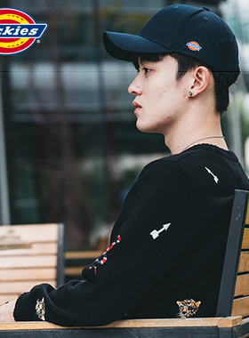 dickies帽子正品男女侧标弯檐
