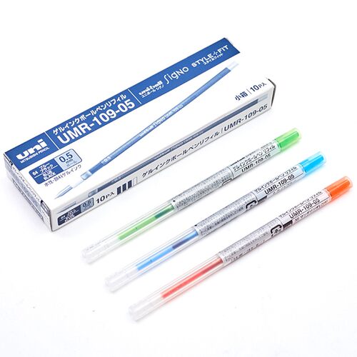 日本uni/三菱STYLE FIT笔中性替芯UMR-109-05|16种颜色|0.5mm - 图1