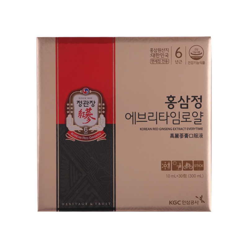 特价韩国正官庄红参液6年根高丽参口服浓缩液韩国本土专柜30%现货