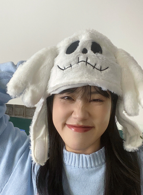 幽灵头套帽子万圣节派对表演可爱
