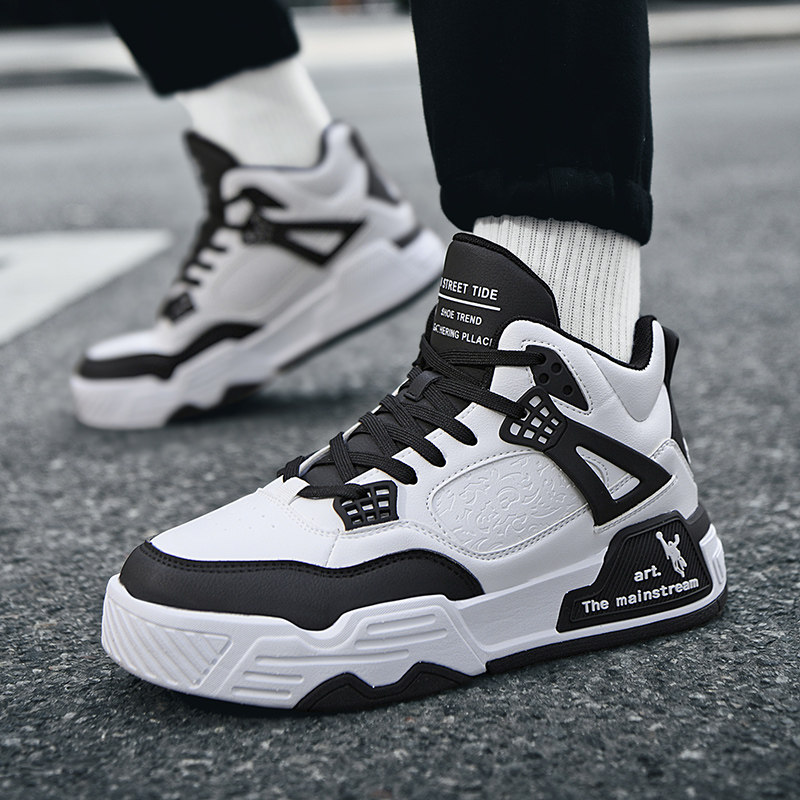 乔丹格兰冬季篮球鞋男青少年高帮厚底减震运动鞋男皮面时尚板鞋男,淘宝优惠券,粉丝福利购,淘宝优惠卷