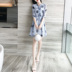 Đầm voan nữ mùa thu 2019 mới mùa thu nữ triều mùa thu phổ biến xu hướng đầu thu mùa thu - Váy eo cao 	váy giấu eo	 Váy eo cao