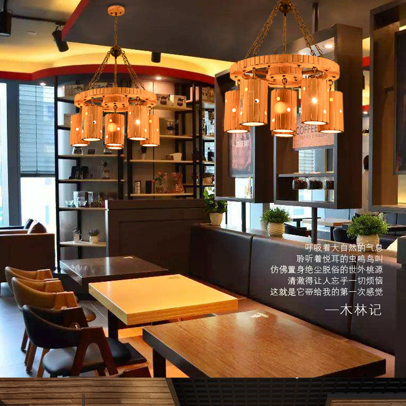 复古怀旧田园个性创意竹艺美式酒吧餐厅网伽服装店民宿客栈吊灯_虎窝淘