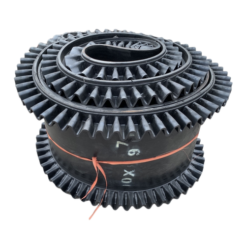 挡板裙边输送带挡边隔板大倾角尼龙环形皮带计量电子秤传送传动带 - 图3