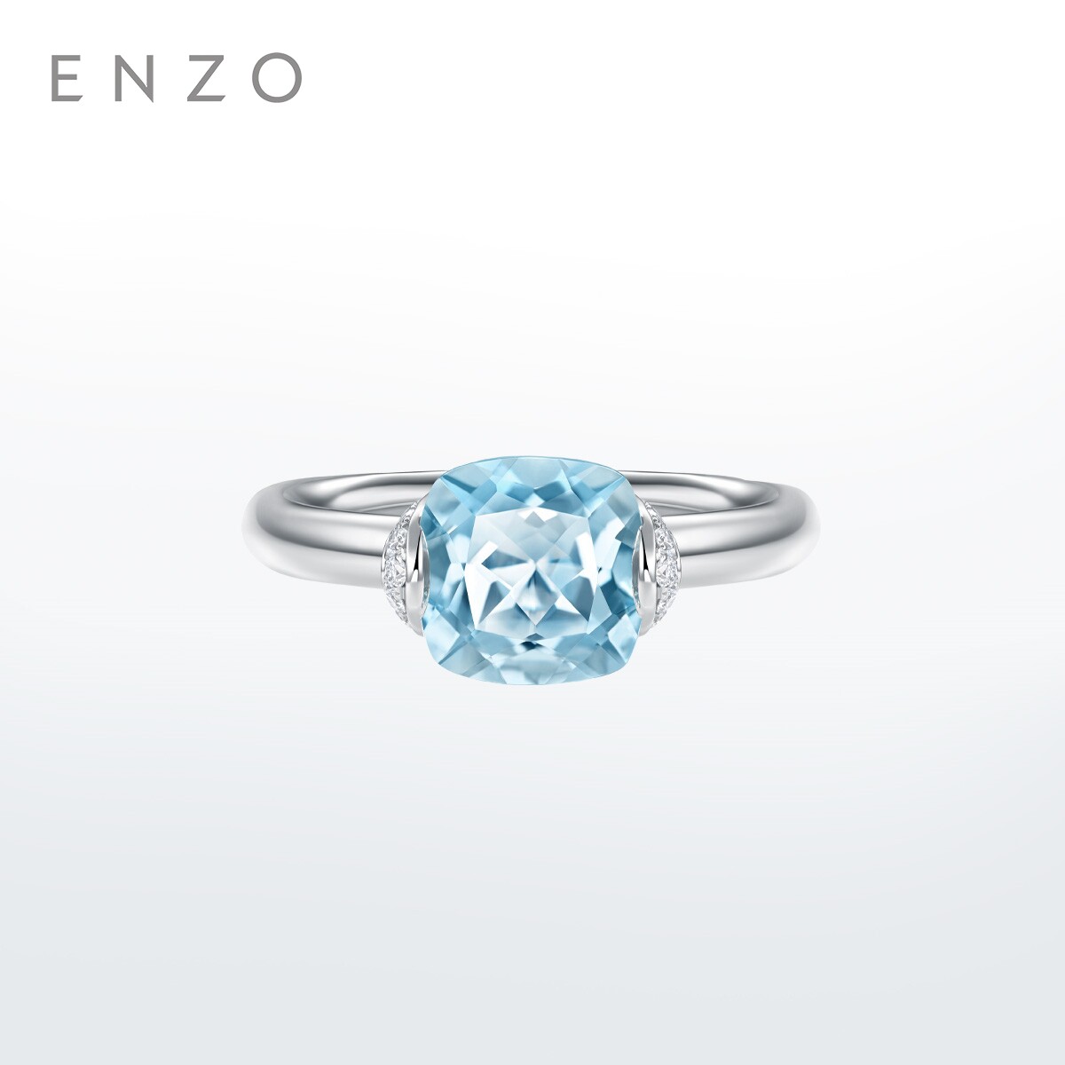 ENZO 18K gold aquamarine ring