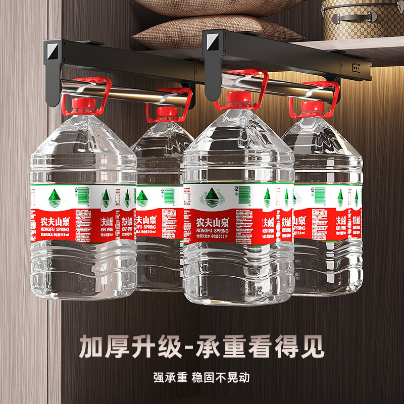 裤架伸缩滑轨家用顶装衣柜内置抽拉式挂衣杆裤抽衣柜拉篮抽拉衣架,淘宝优惠券,粉丝福利购,淘宝优惠卷